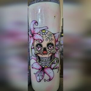 Sugar Skull tumbler-Custom